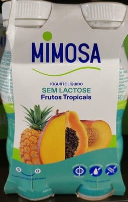 Iogurte Mimosa Líquido sem Lactose Frutos Tropicais
