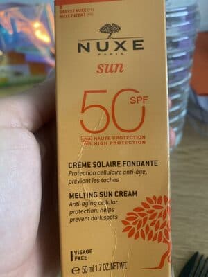 Creme Nuxe Sun Rosto SPF50