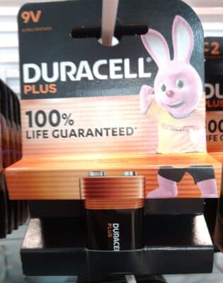 Pilha Alcalina Duracell Plus 9 V
