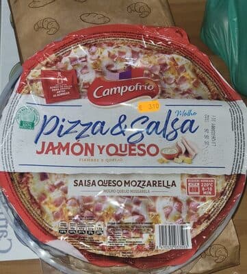 Pizza de Fiambre e Queijo Campofrio
