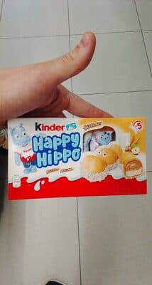 Chocolate Leite Kinder Happy Hippo T5