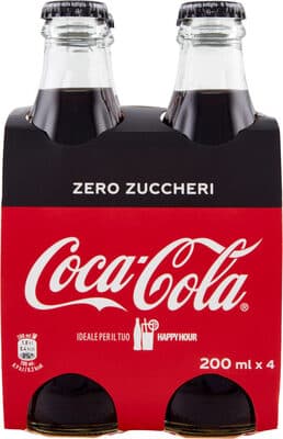 Refrigerante com Gás Coca-Cola Zero Açúcar Vidro