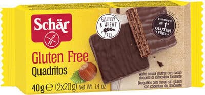 Wafer Schar Quadritos Chocolate Preto sem Glúten