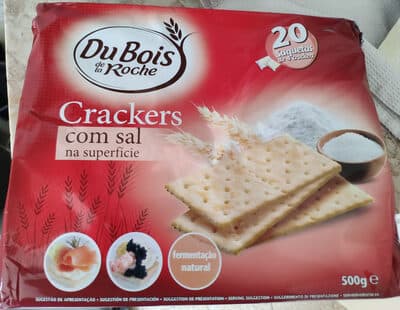 Bolacha Du Bois de la Roche Crackers com Sal na Superfície