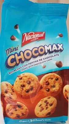 Bolacha Nacional Mini Cookies Chocomax Pepitas Chocolate