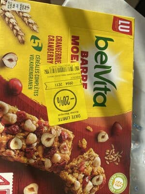 Barras belVita Arandos e Avelãs