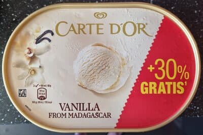 Gelado Carte d'Or Baunilha