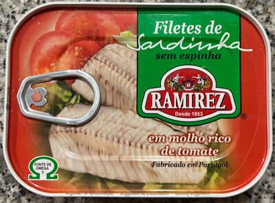 Filete Sardinha Ramirez Molho Rico de Tomate