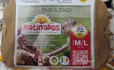 Ovos Matinados do Campo Classe M e L