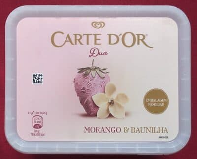 Gelado Carte d'Or Baunilha Morango