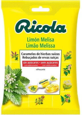 Rebuçados Ricola sem Açúcar Limão+melissa