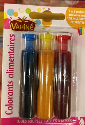 Corantes Vahiné Azul Amarelo e Vermelho