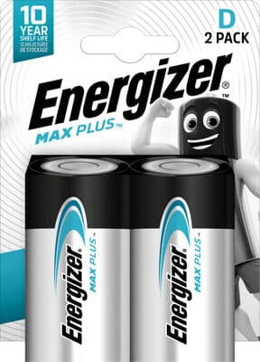 Pilhas Max Plus Energizer LR20-D Pack