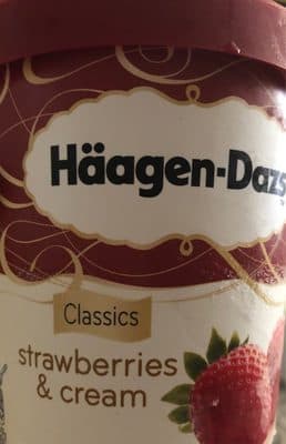 Gelado Häagen-Dazs Morango