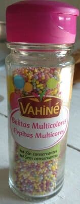 Enfeites Vahiné Pepitas Açúcar Multicores