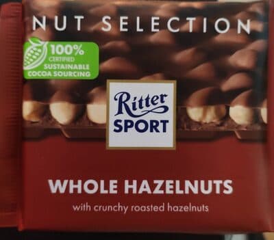 Chocolate Ritter Sport Leite Avelãs Nut Sel