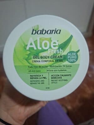 Body Cream Aloe Vera Fresh Babaria 400 ml.