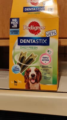 Snacks para Cão Dentastix Pedigree Fresh Raça Média