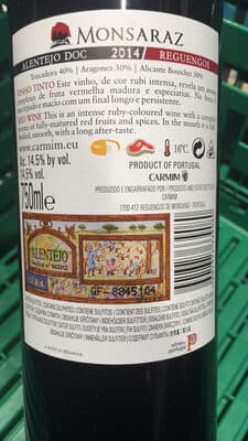 Vinho Tinto Monsaraz Alentejo