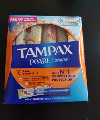 Tampões Pearl Compak Super Plus com Aplicador Tampax