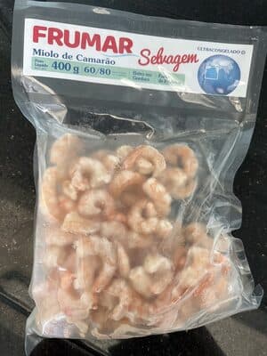 Miolo Camarão Selvagem Frumar 60/80 Ultracongelado