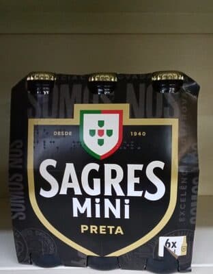 Cerveja Preta Sagres Mini
