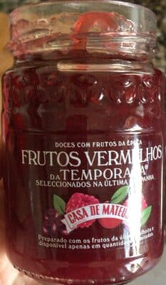 Doce Casa de Mateus Fruta da Epoca Frutos Vermelhos
