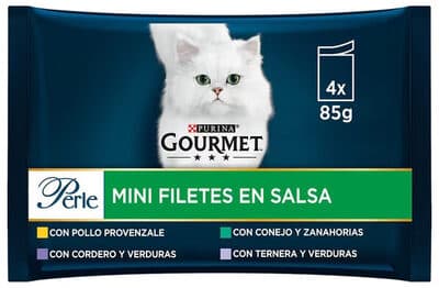 Comida Húmida para Gato Gourmet Perle com Carne e Legumes