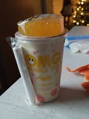 Bubble Tea Omg Limão C/Bolhas de Manga