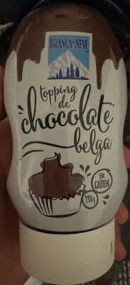 Topping Branca de Neve de Chocolate Belga