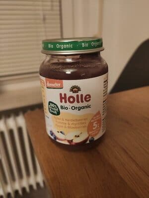 Boião BIO Pure Holle Maçã e Mirtilo 5 m