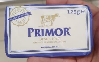 Manteiga Primor Pasteurizada com Sal