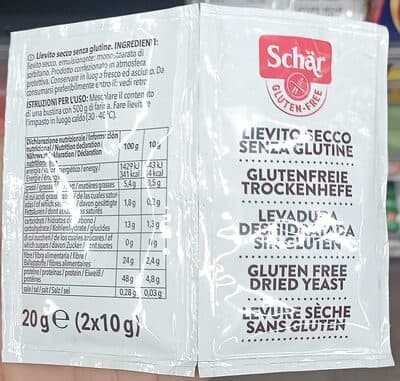 Fermento Schar sem Glúten