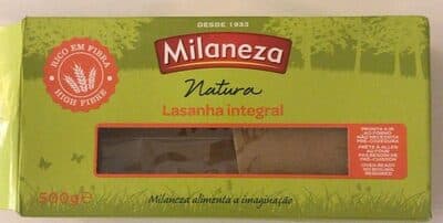 Massa Milaneza Lasanha Integral
