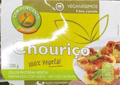 Chourico Cem Porcento Enchido 100% Vegetal