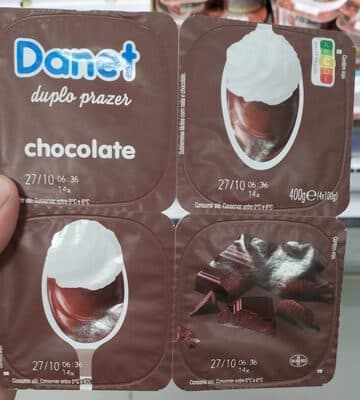 Sobremesa Danette Láctea Chocolate e Chantilly