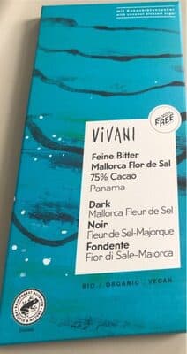 Chocolate Vivani Preto com Sal Marinho BIO
