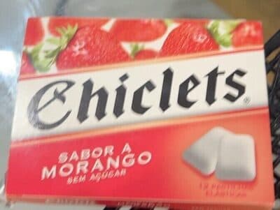 Pastilhas Chiclets Elásticas Morango
