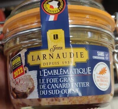 Pate Foie Gras Larnaudie Pato Inteiro
