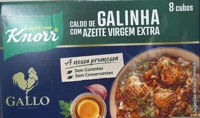 Caldo Galinha Knorr Azeite Virgem Extra Gallo