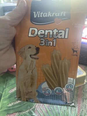 Snacks Cão Vitakraft Dental 2 em 1 Raça Média Pack