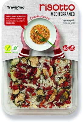 Risotto Trevijanos Mediterrâneo sem Glúten Vegan