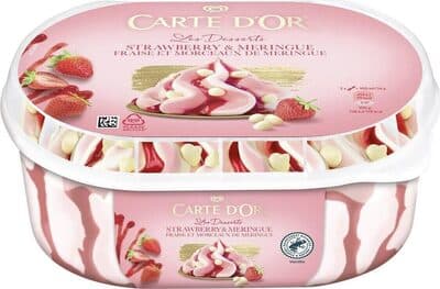 Gelado Carte d'Or Morango Merengue