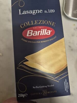 Massa Lasanha Barilla