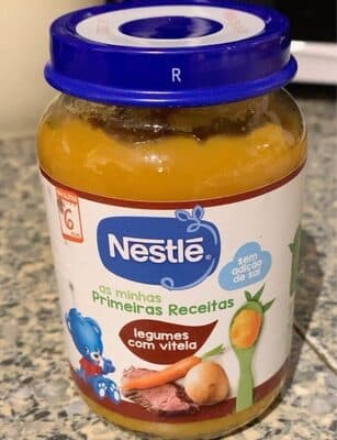 Refeição Nestlé Legumes com Vitela