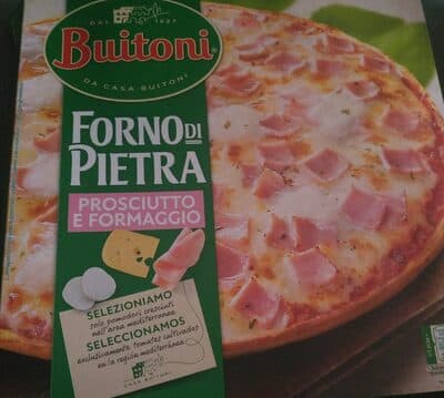 Pizza Buitoni Forno Di Pietra Queijo e Fiambre