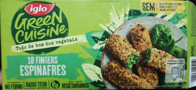 Douradinhos Iglo Green Cuisine Espinafres