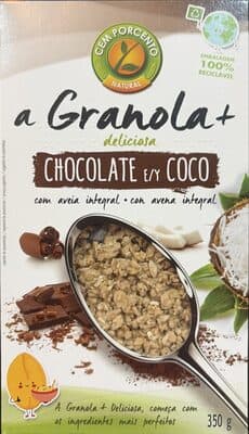 Granola Cem Porcento Chocolate e Coco
