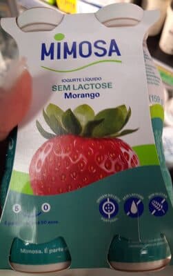 Iogurte Mimosa Líquido sem Lactose Morango