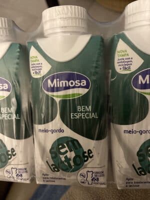 Leite Mimosa UHT Meio Gordo 0% Lactose